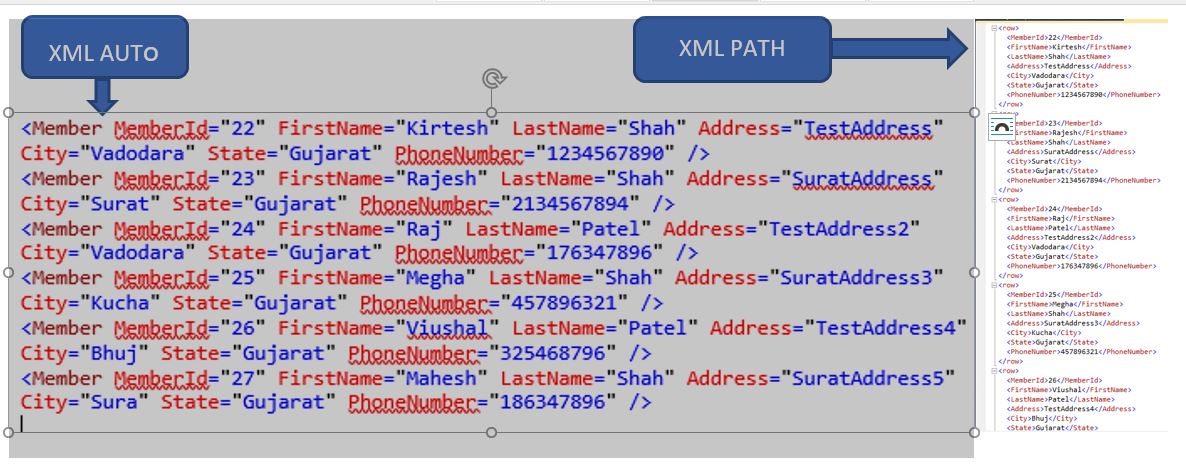 Difference Between FOR XML and FOR XML Path